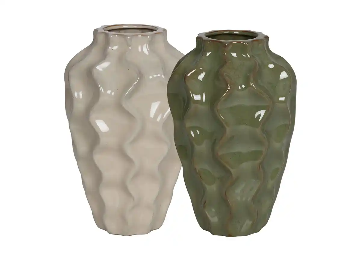 Bild 1 von Keramikvase Wellendesign versch. Farben