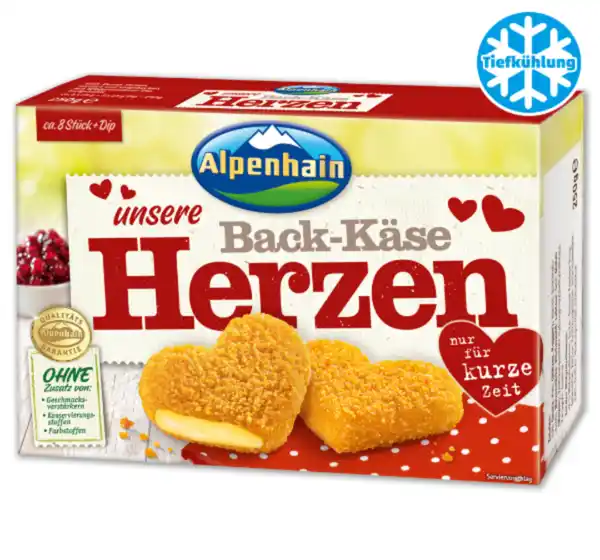 Bild 1 von ALPENHAIN Back-Käse Herzen*