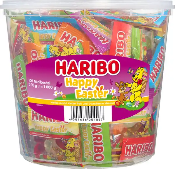 Bild 1 von Haribo Happy Easter Runddose, 1.000 g