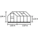 Bild 4 von Halls Gewächshaus Popular 86 Schwarz 3 mm Blankglas 5 m² inkl. Fundament