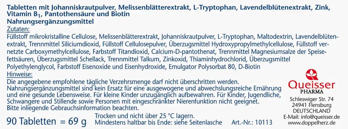 Bild 3 von Doppelherz aktiv Nervenstark Tabletten, 69 g