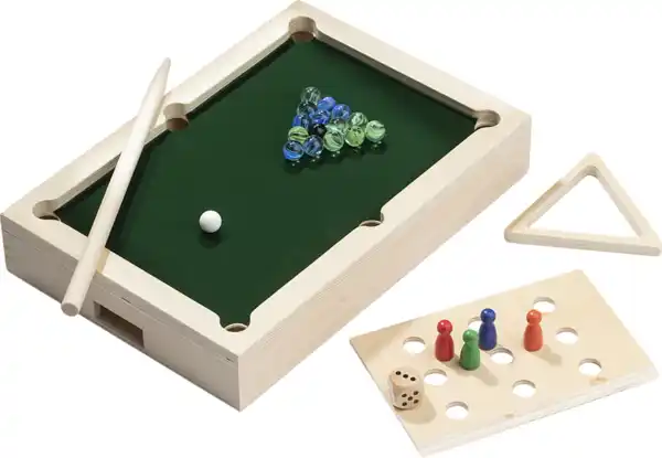 Bild 1 von IDEENWELT 3in1 Mini-Spiel Billiard