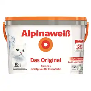 Alpinaweiß Wandfarbe Das Original Weiß Matt 10 l