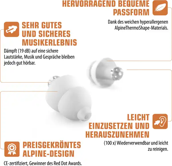 Bild 4 von Alpine PartyPlug Ohrenstöpsel
