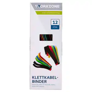 WORKZONE Flexible Bindedrähte-Klettbinder