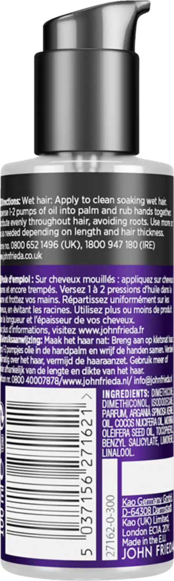 Bild 2 von JOHN FRIEDA FRIZZ ease miraculous recovery Repairing Tropical Oil, 100 ml