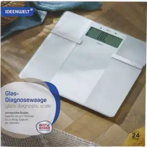 IDEENWELT Best Basics Glas-Diagnosewaage