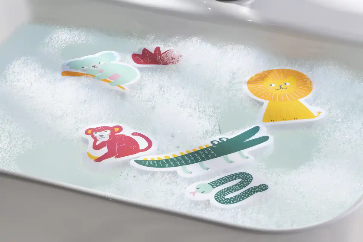 Bild 2 von IDEENWELT Badewannentiere Safari Tiere 15 tlg.