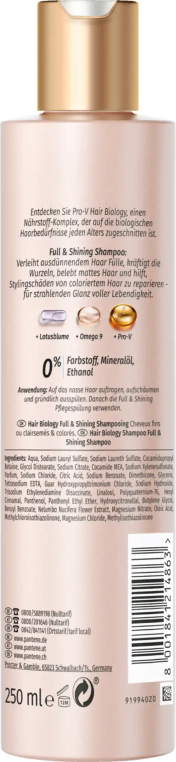 Bild 2 von Hair Biology Haarshampoo Full & Shining, 250 ml