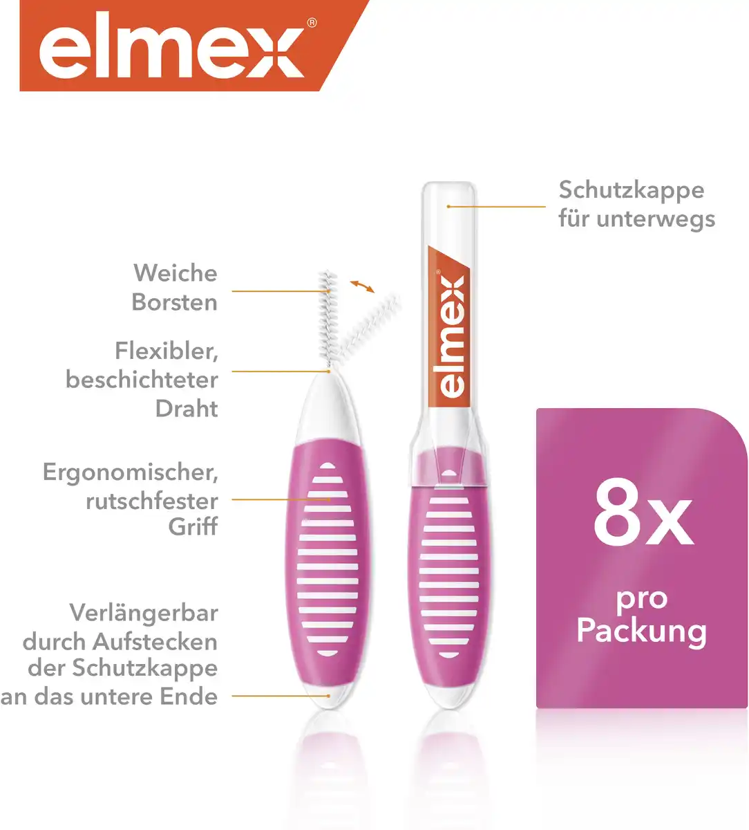 Bild 2 von elmex Interdentalbürste ISO Gr. 0, 0,4 mm