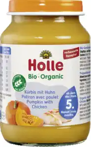 Holle Kürbis mit Huhn ab dem 5. Monat, 190 g