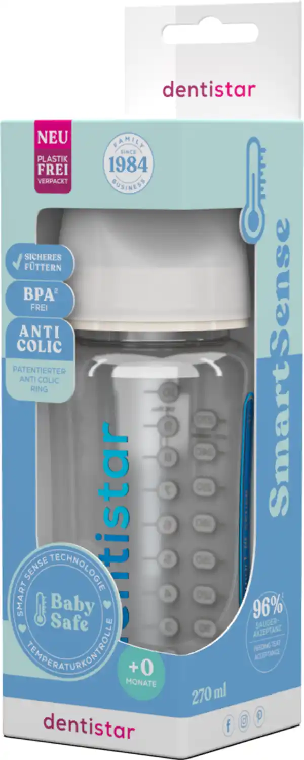 Bild 1 von Dentistar Smart Sense Babyflasche 0+