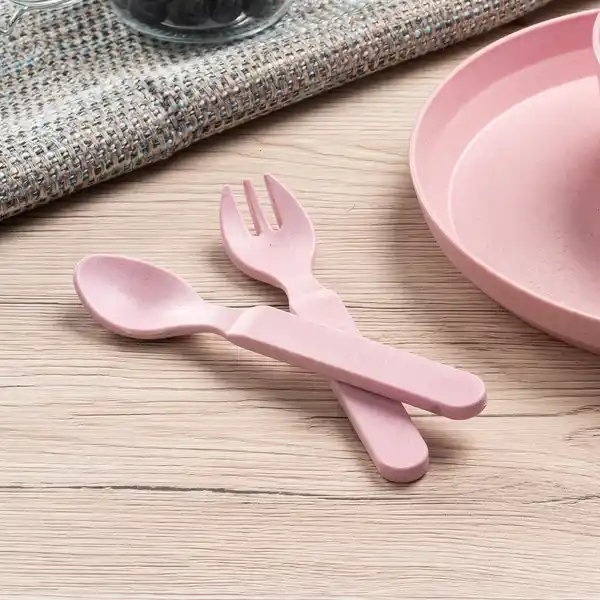 Bild 2 von reer Growing Besteck 2er Set rosa