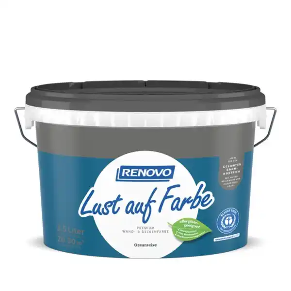 Bild 1 von RENOVO Wand- und Deckenfarbe matt »Lust auf Farbe«, 2,5 l, ozeanreise