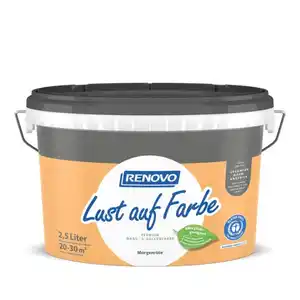 RENOVO Wand- und Deckenfarbe matt »Lust auf Farbe«, morgenröte