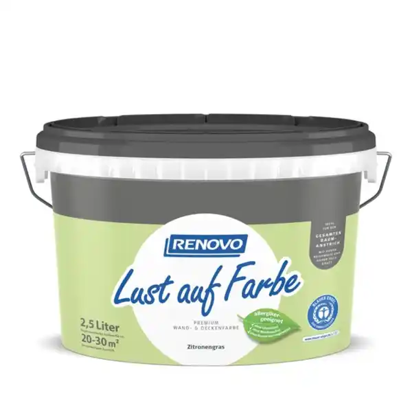 Bild 1 von RENOVO Wand- und Deckenfarbe matt »Lust auf Farbe«, zitronengras