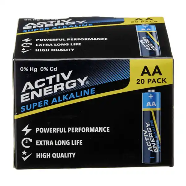 Bild 2 von ACTIV ENERGY 20er-Alkaline-Batterien