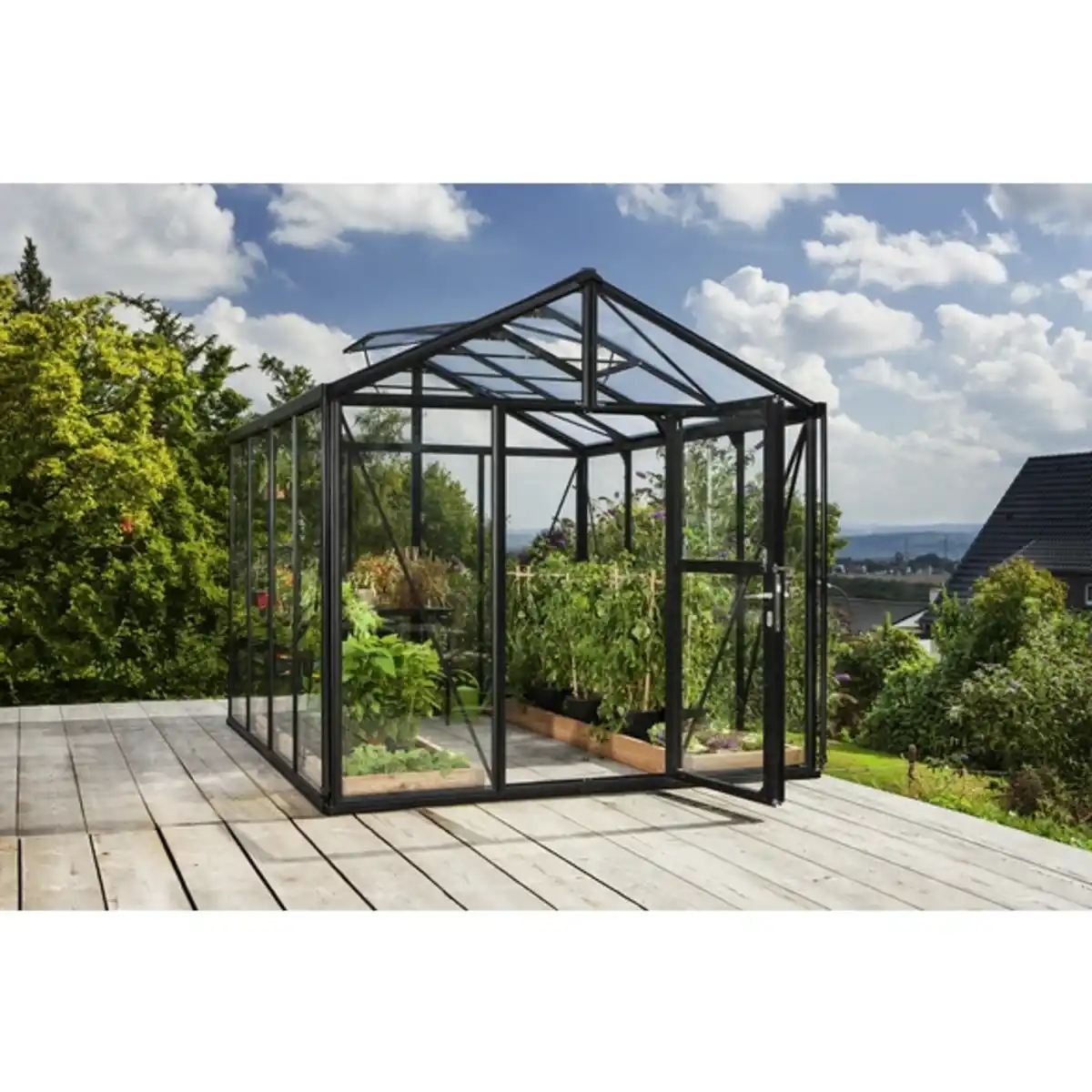 Bild 1 von VITAVIA Gewächshaus »Zeus«, 8,1 m², Aluminium/Glas, winterfest