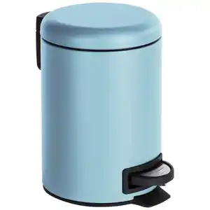 WENKO Mülleimer »Leman«, Höhe: 25 cm, blau