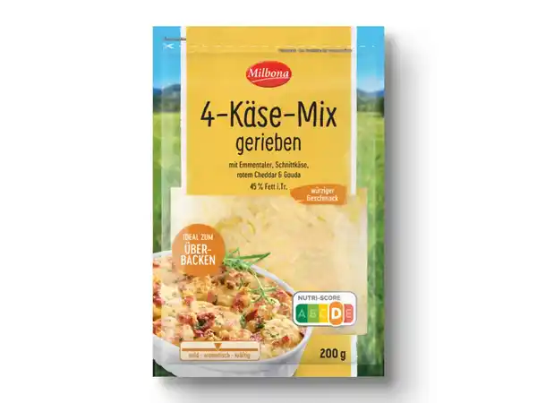 Bild 1 von Milbona 4-Käse-Mix,  200 g