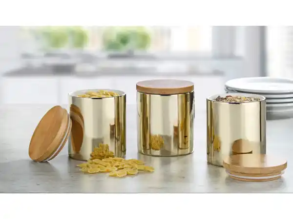 Bild 3 von Esmeyer Porzellandosen mit Bambusdeckel 3er Set