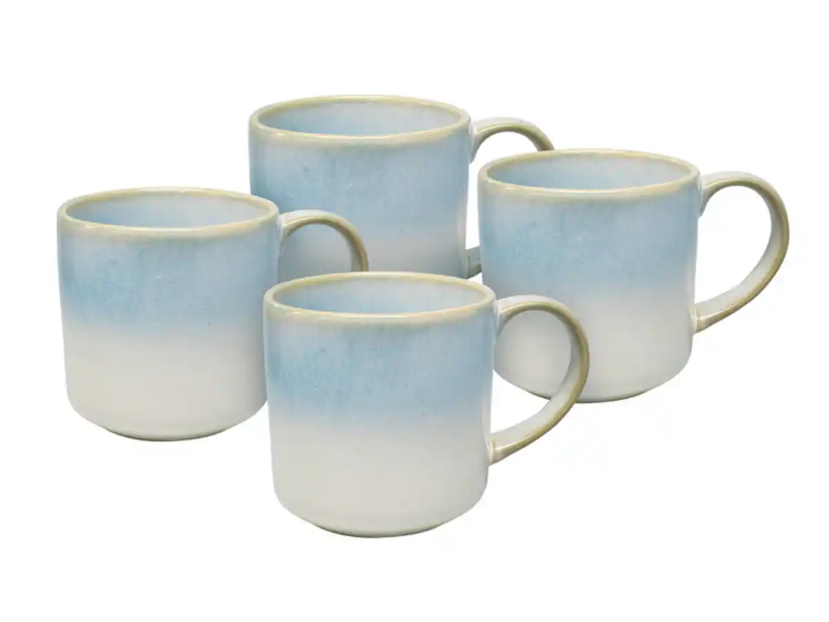 Bild 3 von vanWell Kaffeebecher 4erSet 38cl mit Farbglasur Steingut
