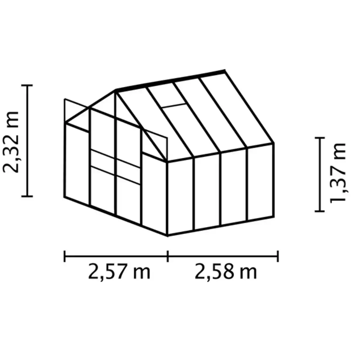 Bild 2 von Mr. GARDENER Gewächshaus » 6700/6 DT«, 6,7 m², Polycarbonat (PC), winterfest