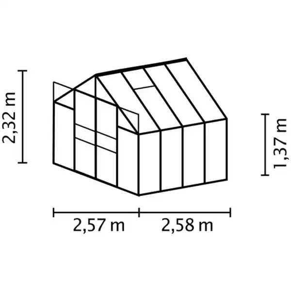 Bild 2 von Mr. GARDENER Gewächshaus » 6700/6 DT«, 6,7 m², Polycarbonat (PC), winterfest