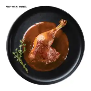 GOURMET FINEST CUISINE Entenkeule mit Sauce 600g