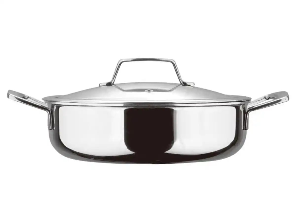 Bild 1 von Masterpro by Roland Trettl Edelstahl-Servierpfanne GIRO 3, Ø 24 cm