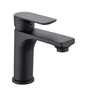 WELLWATER Waschtisch-Einhebelmischer »Bozen«, Höhe: 152,4 mm, Messing/Zink, mattschwarz