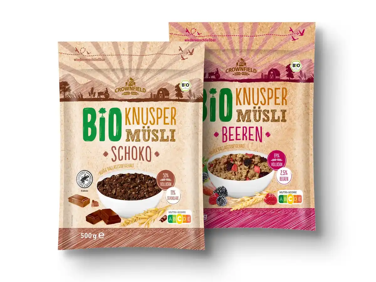 Bild 1 von Crownfield Bio Müsli,  500 g