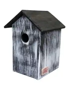 Nistkasten mit 3 cm Einflugloch und Reinigungsklappe braun 18 x 17,5 x 25 cm