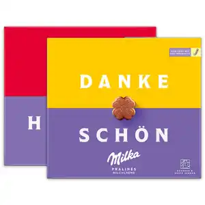 Milka Sag es mit Pralinés