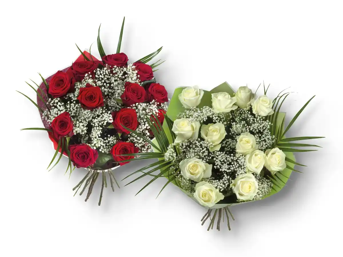 Bild 1 von Handgebundener Rosenstrauß