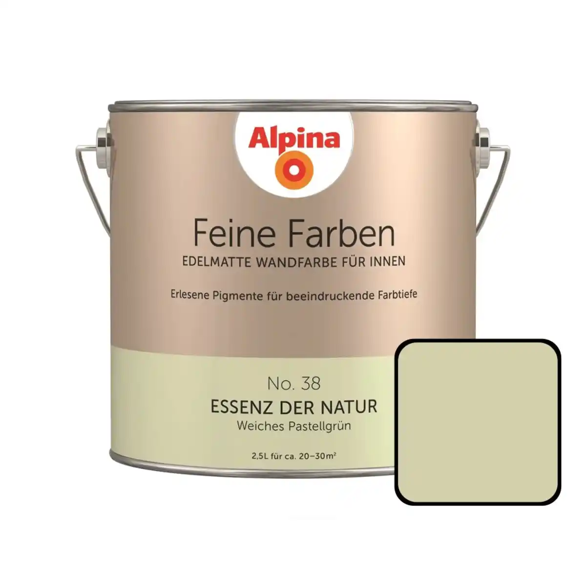 Bild 1 von Alpina Feine Farben No. 38 Essenz der Natur 2,5 L weiches pastellgrün edelmatt