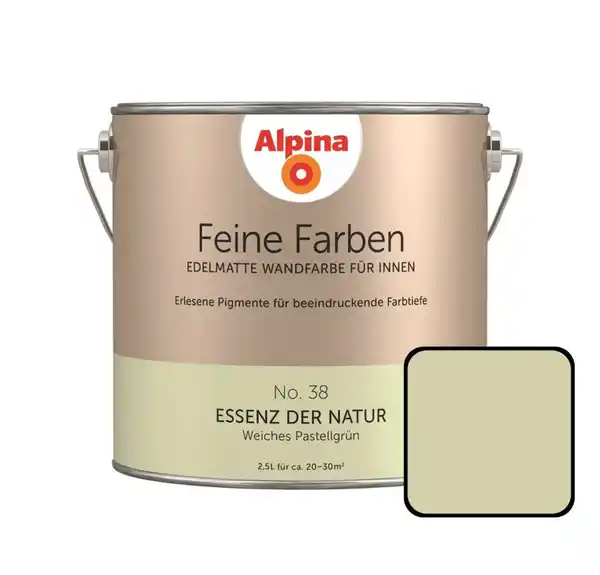 Bild 1 von Alpina Feine Farben No. 38 Essenz der Natur 2,5 L weiches pastellgrün edelmatt