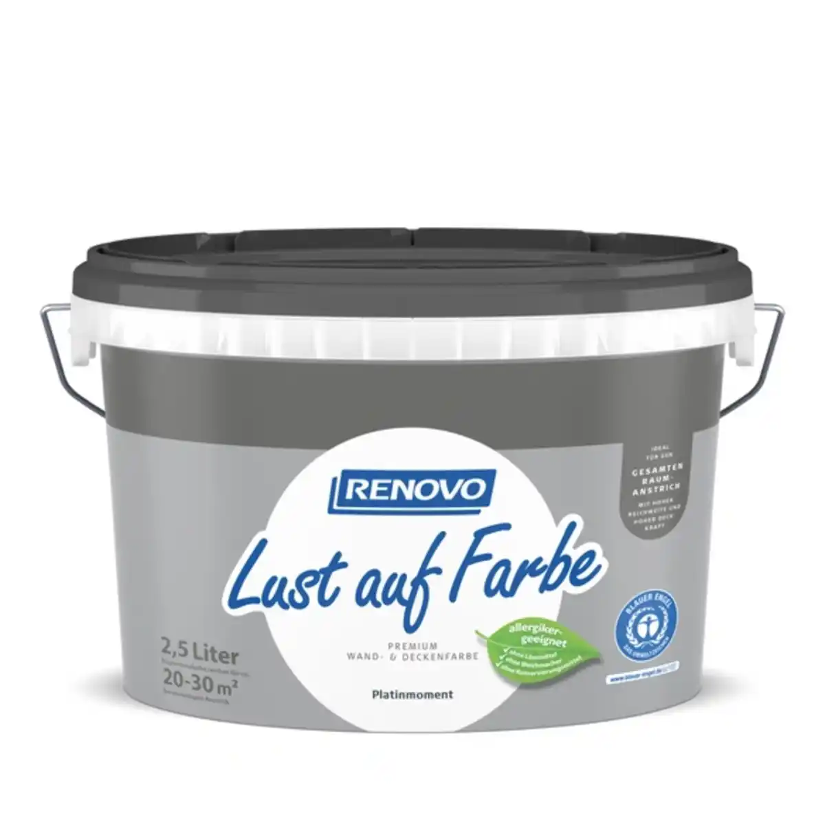 Bild 1 von RENOVO Wand- und Deckenfarbe matt »Lust auf Farbe«, platinmoment