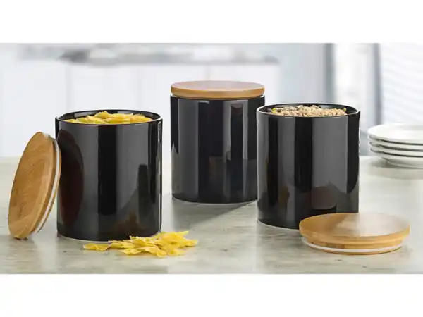 Bild 4 von Esmeyer Porzellandosen mit Bambusdeckel 3er Set