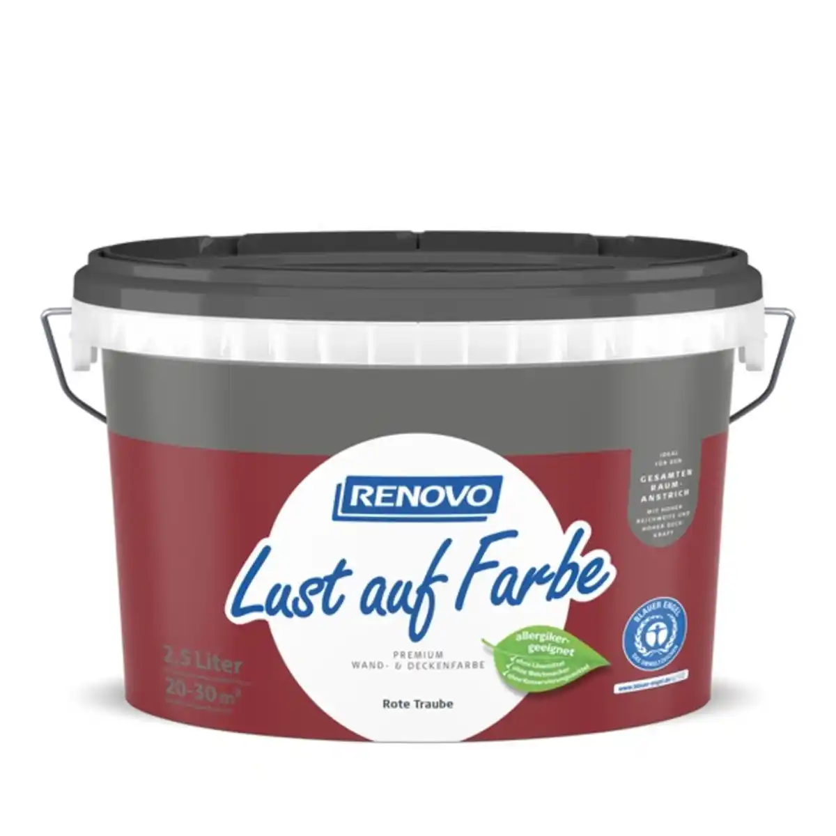 Bild 1 von RENOVO Wand- und Deckenfarbe matt »Lust auf Farbe«, rote traube