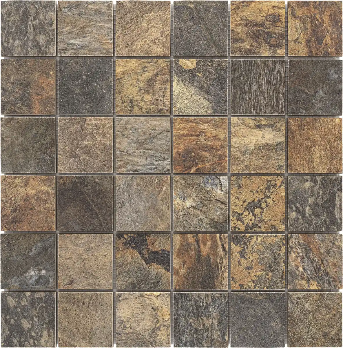 Bild 1 von Mosaikfliese Stone Art 30 x 30 cm multicolor Steinmaß: ca. 4,8 x 4,8 cm