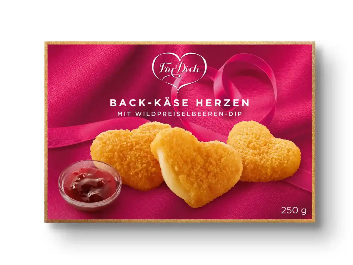 Bild 1 von Für Dich Back-Gouda Herzen,  250 g
