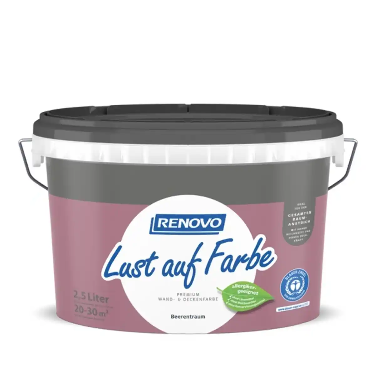 Bild 1 von RENOVO Wand- und Deckenfarbe matt »Lust auf Farbe«, beerentraum