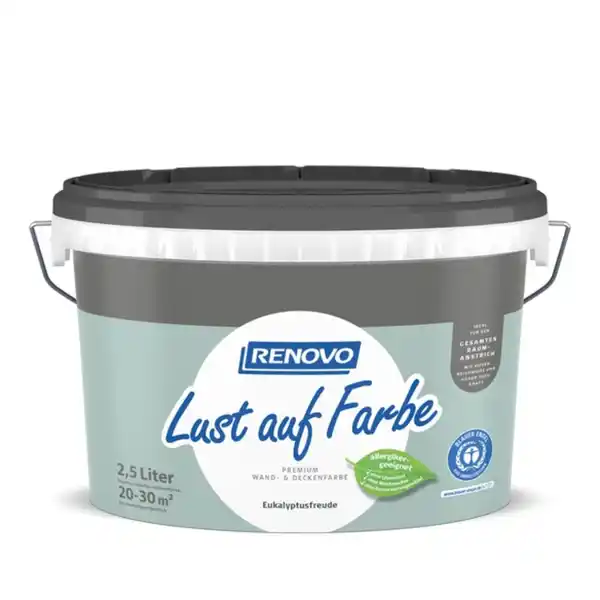 Bild 1 von RENOVO Dispersion »Lust auf Farbe«, Eukalyptusfreude, 2,5 l, matt