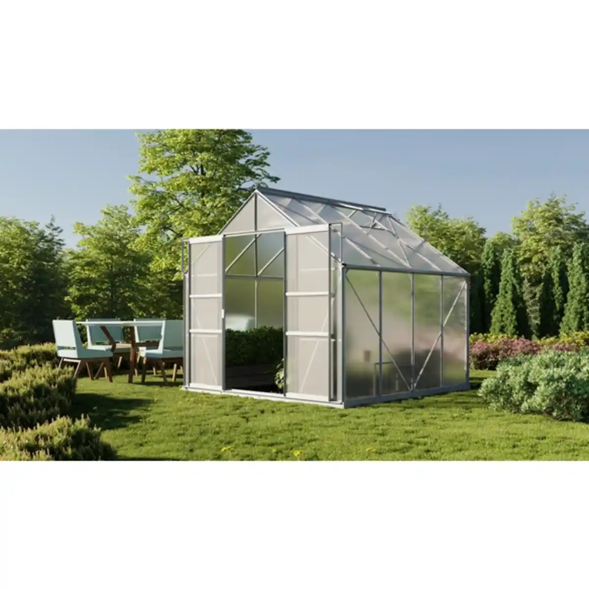 Bild 1 von Mr. GARDENER Gewächshaus » 6700/6 DT«, 6,7 m², Polycarbonat (PC), winterfest