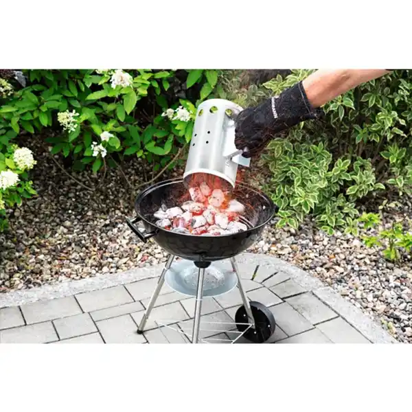 Bild 3 von LANDMANN Anzündkamin, 16,5x27 cm (ØxH), verzinkter Stahl, schwarz/silber