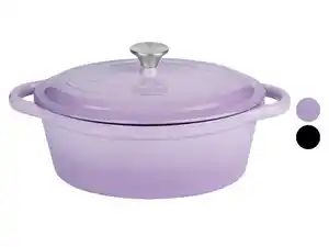 LIVARNO home Gusseisen-Bräter mit Emaille-Beschichtung , 4,7 l