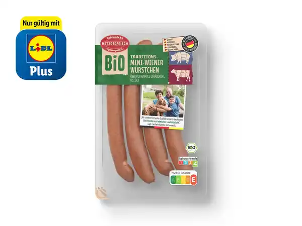 Bild 1 von Metzgerfrisch Bio Traditions-Wiener Würstchen,  200 g