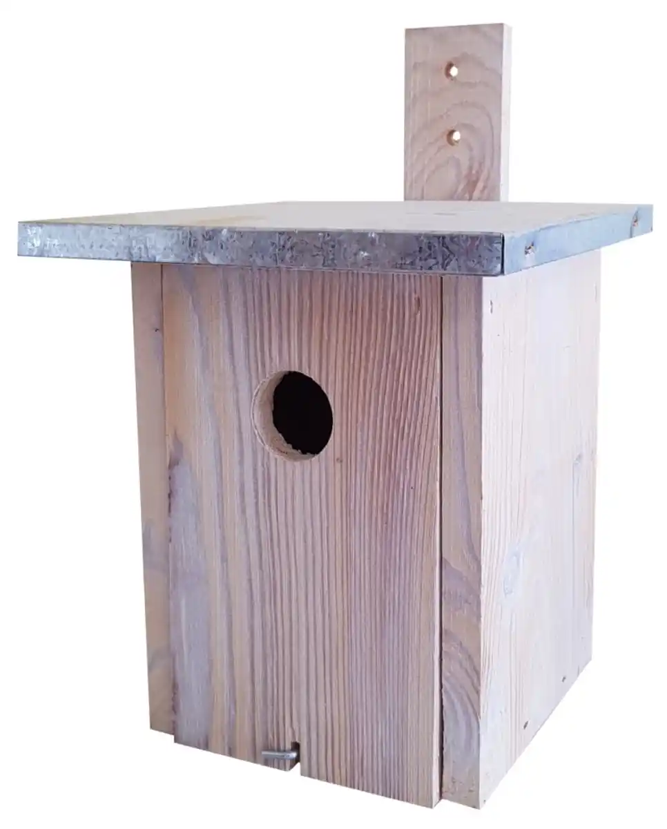 Bild 1 von Nistkasten natur mit Metalldach LxBxH: 26x19,5x19 cm