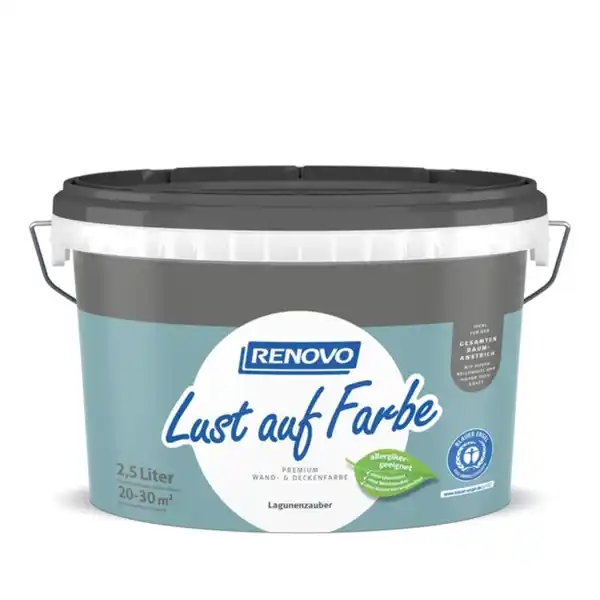 Bild 1 von RENOVO Wand- und Deckenfarbe matt »Lust auf Farbe«, lagunenzauber
